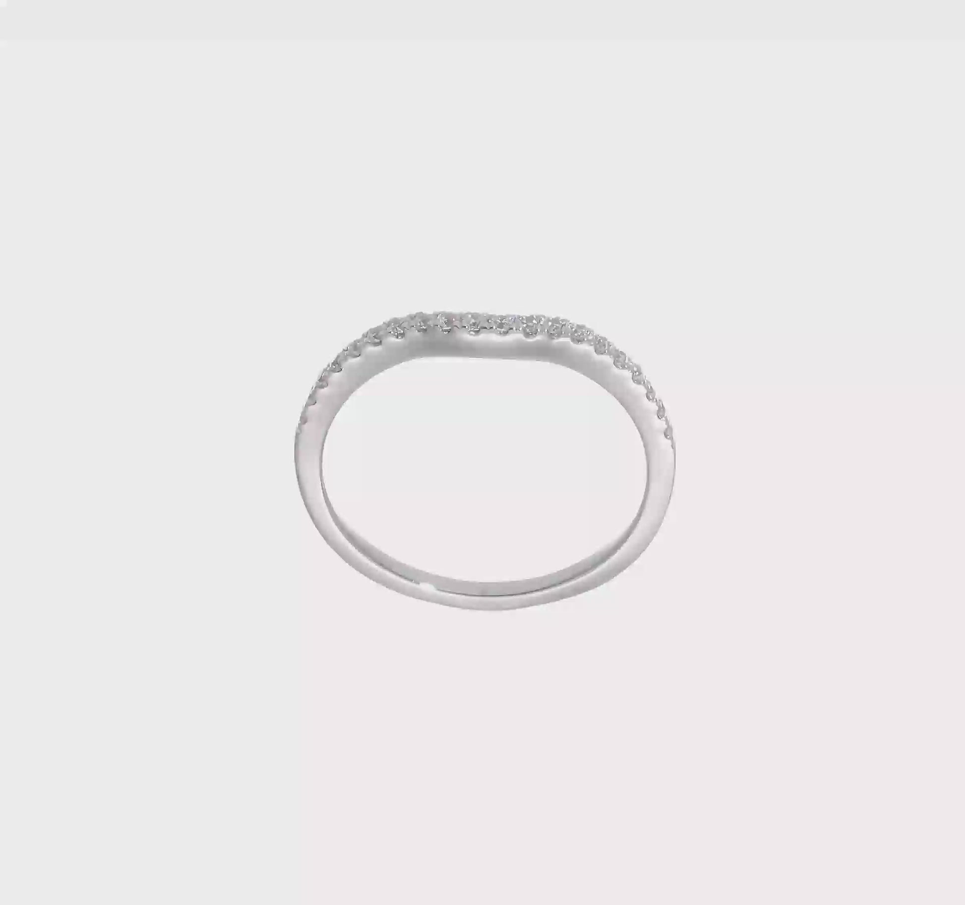 0.08ct. CZ Solid Real 14k White Gold Wedding Wedding Band Ring-rm2147b-008-waa