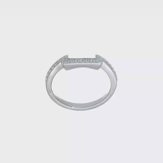 14K White Gold Real Diamond Wedding Band-RM2281B-018-WAA