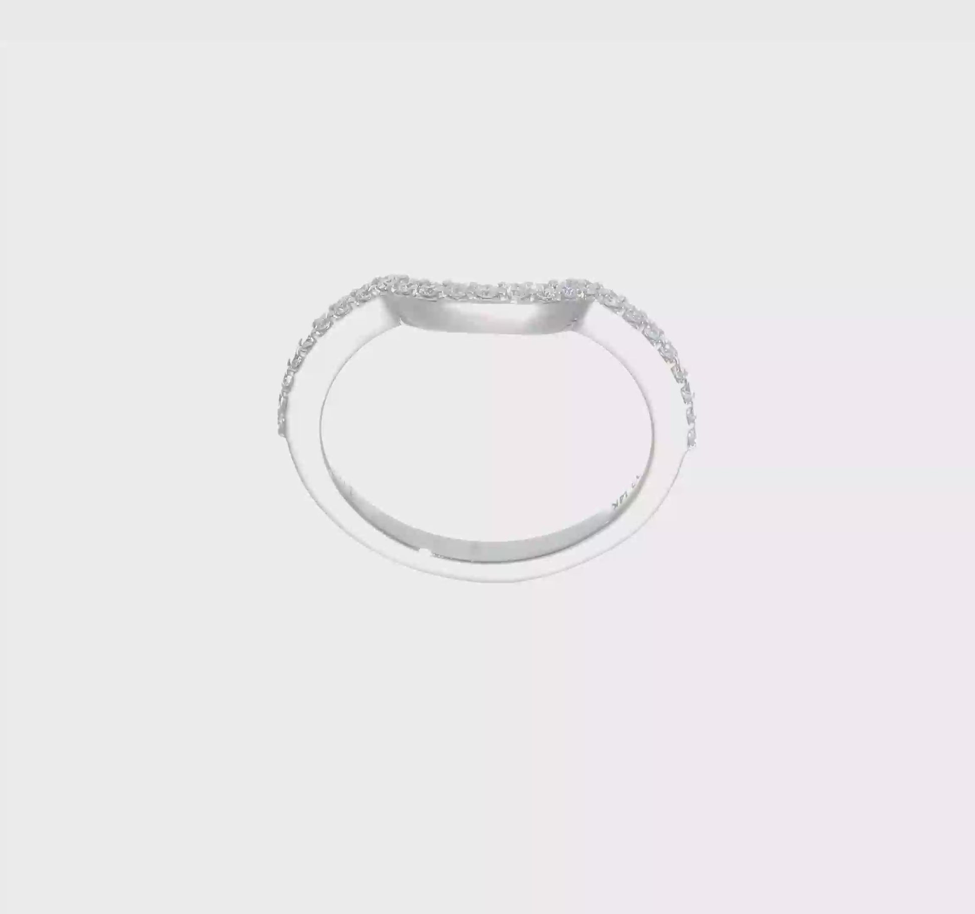 14K White Gold Real Diamond Wedding Band-RM2333B-030-WAA