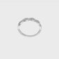 0.12ct. CZ Solid Real 14k White Gold Twist Design Wedding Wedding Band Ring-rm5909b-012-waa