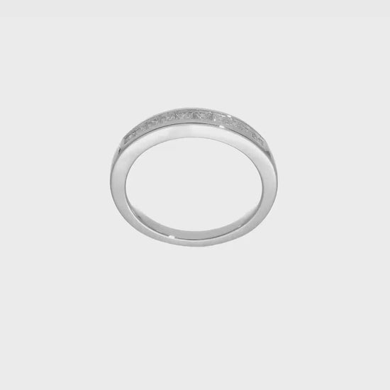 14k White Gold Real Diamond Wedding Band-RM2674B-050-WAA