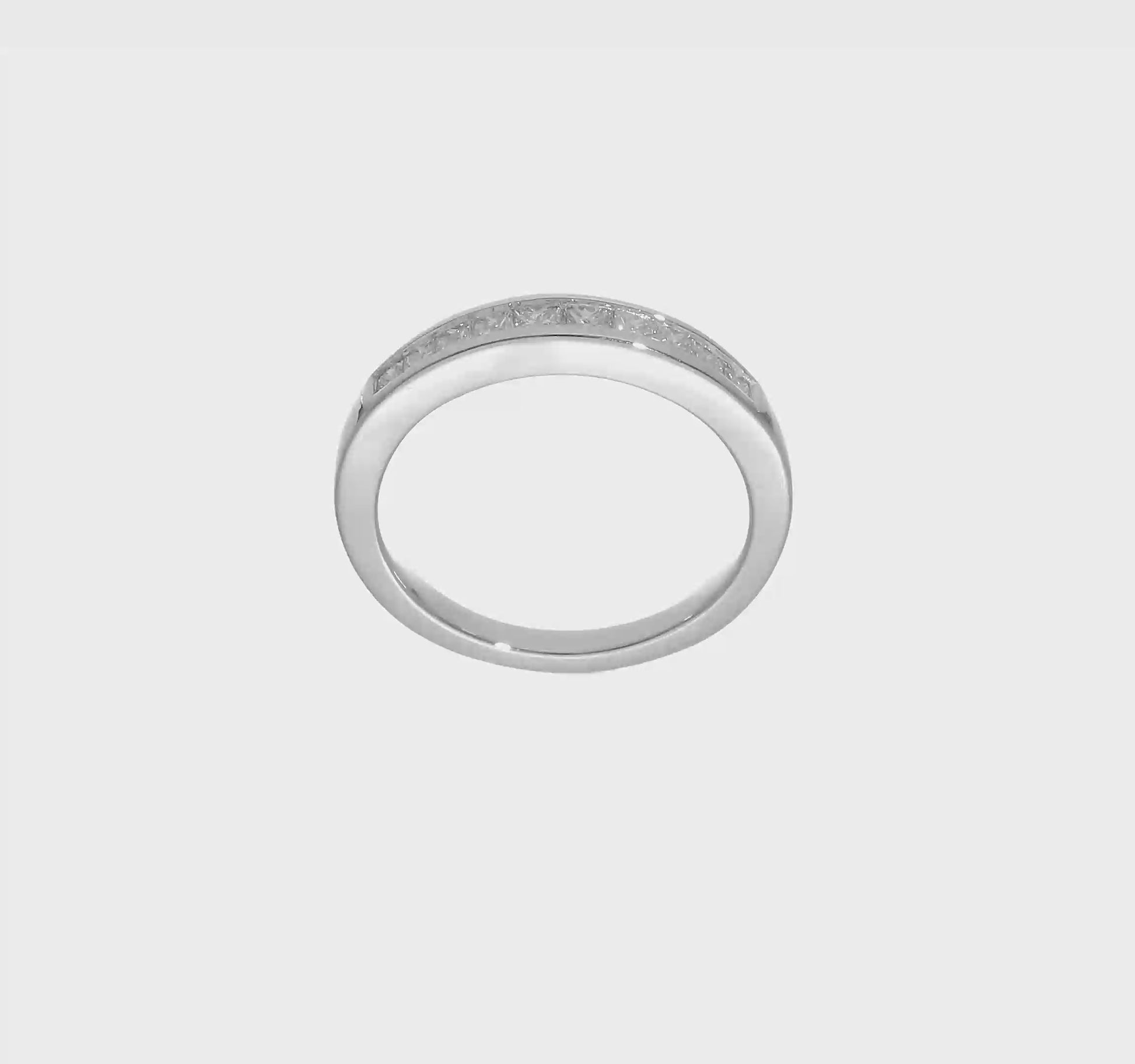 14k White Gold Real Diamond Wedding Band-RM2674B-050-WAA