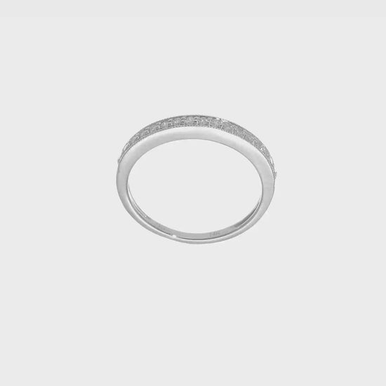 0.10ct. CZ Solid Real 14K White Gold Wedding Band Ring-rm3223b-010-waa