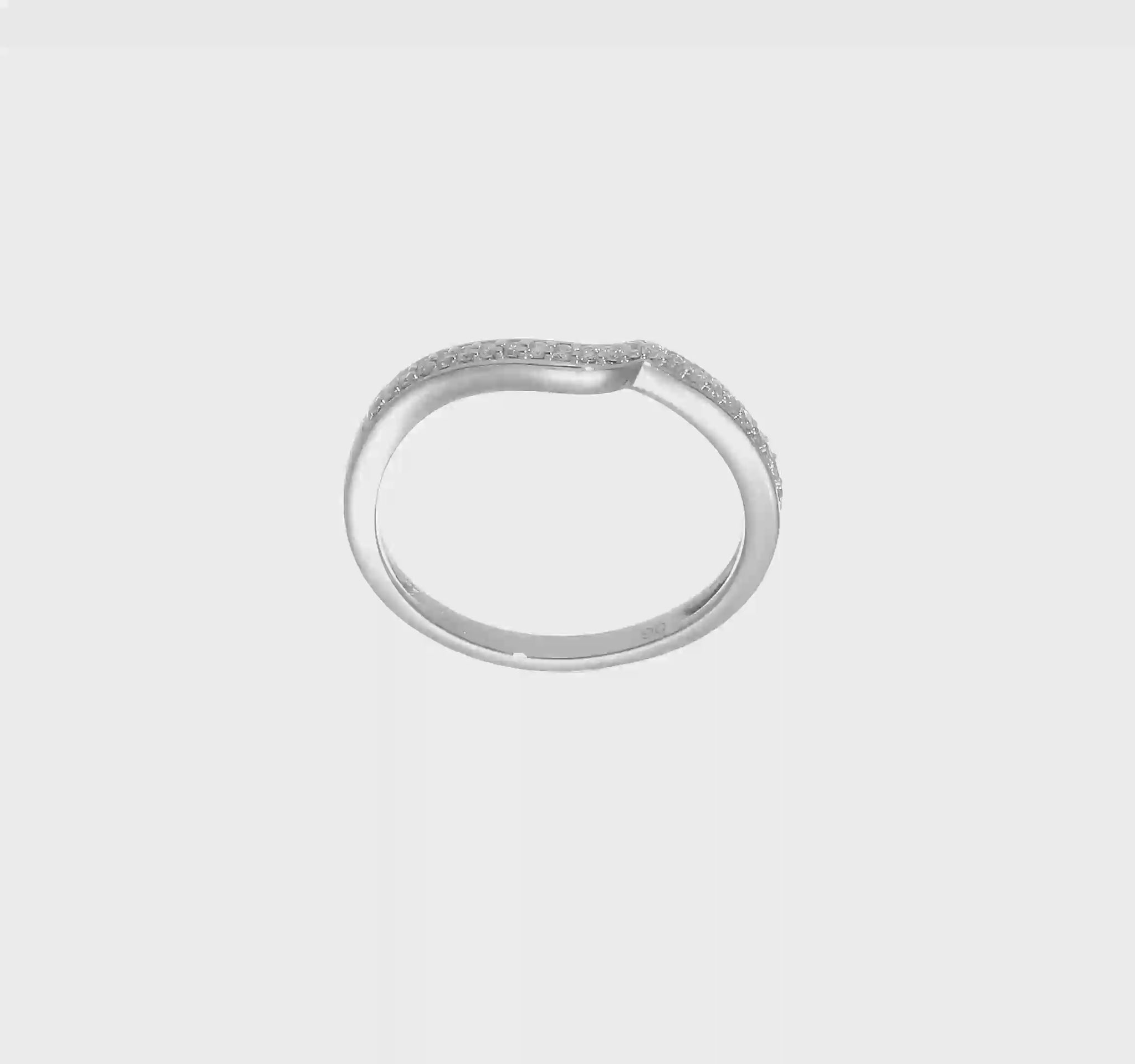 0.10ct. CZ Solid Real 14k White Gold Wedding Wedding Band Ring-rm2414b-010-waa