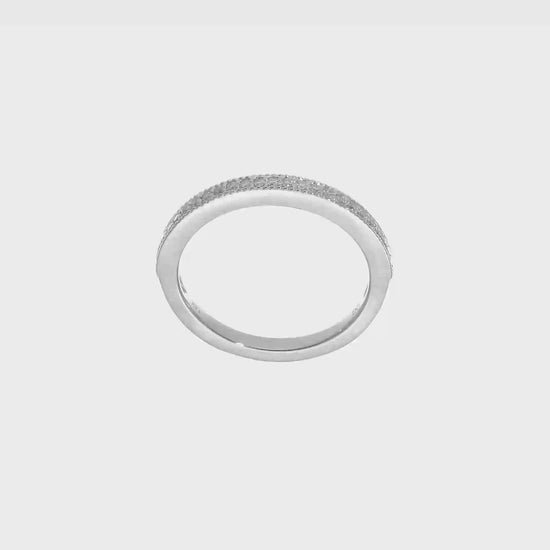 14K White Gold Real Diamond Wedding Band-RM2312B-016-WAA