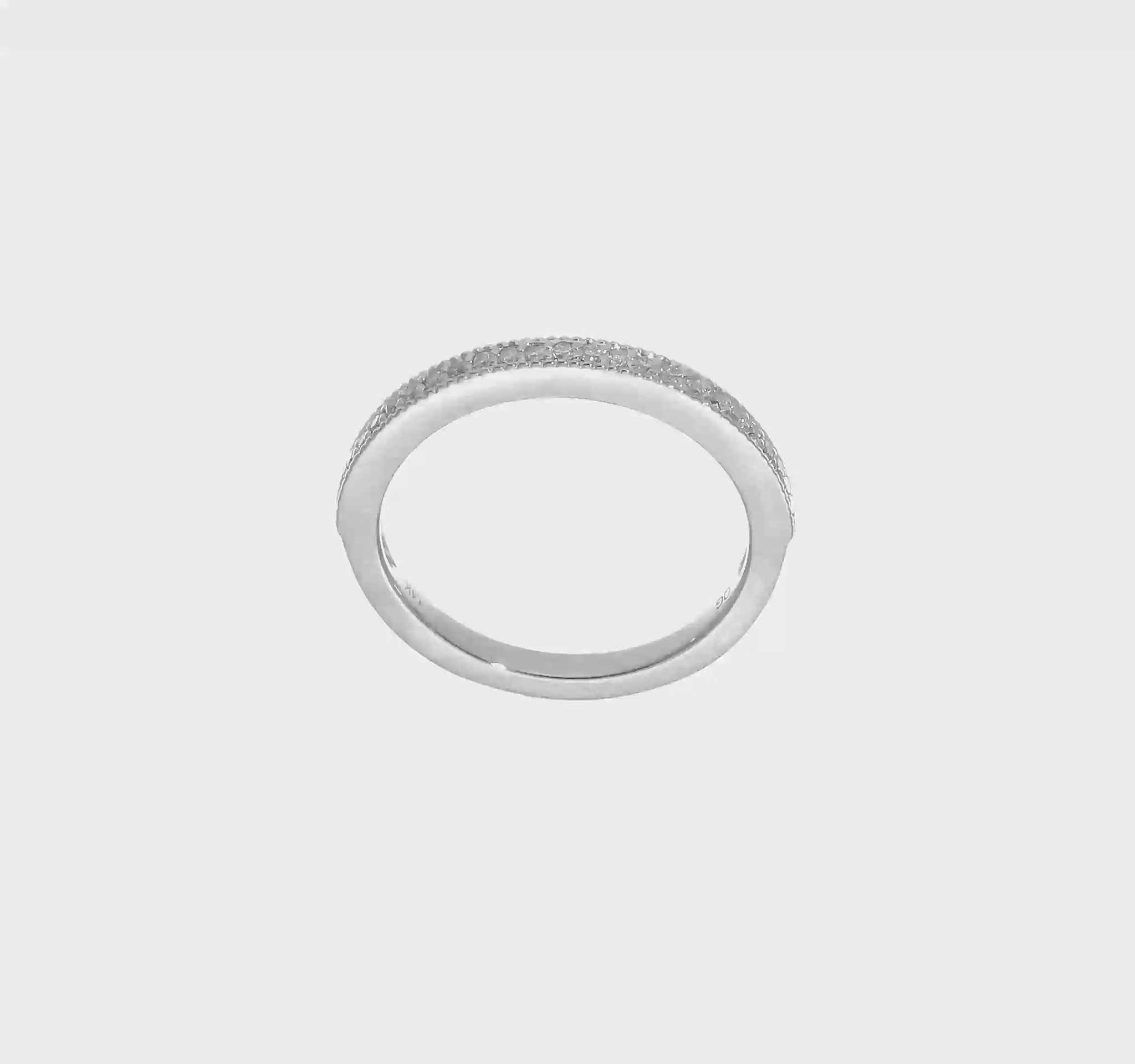 14K White Gold Real Diamond Wedding Band-RM2312B-016-WAA