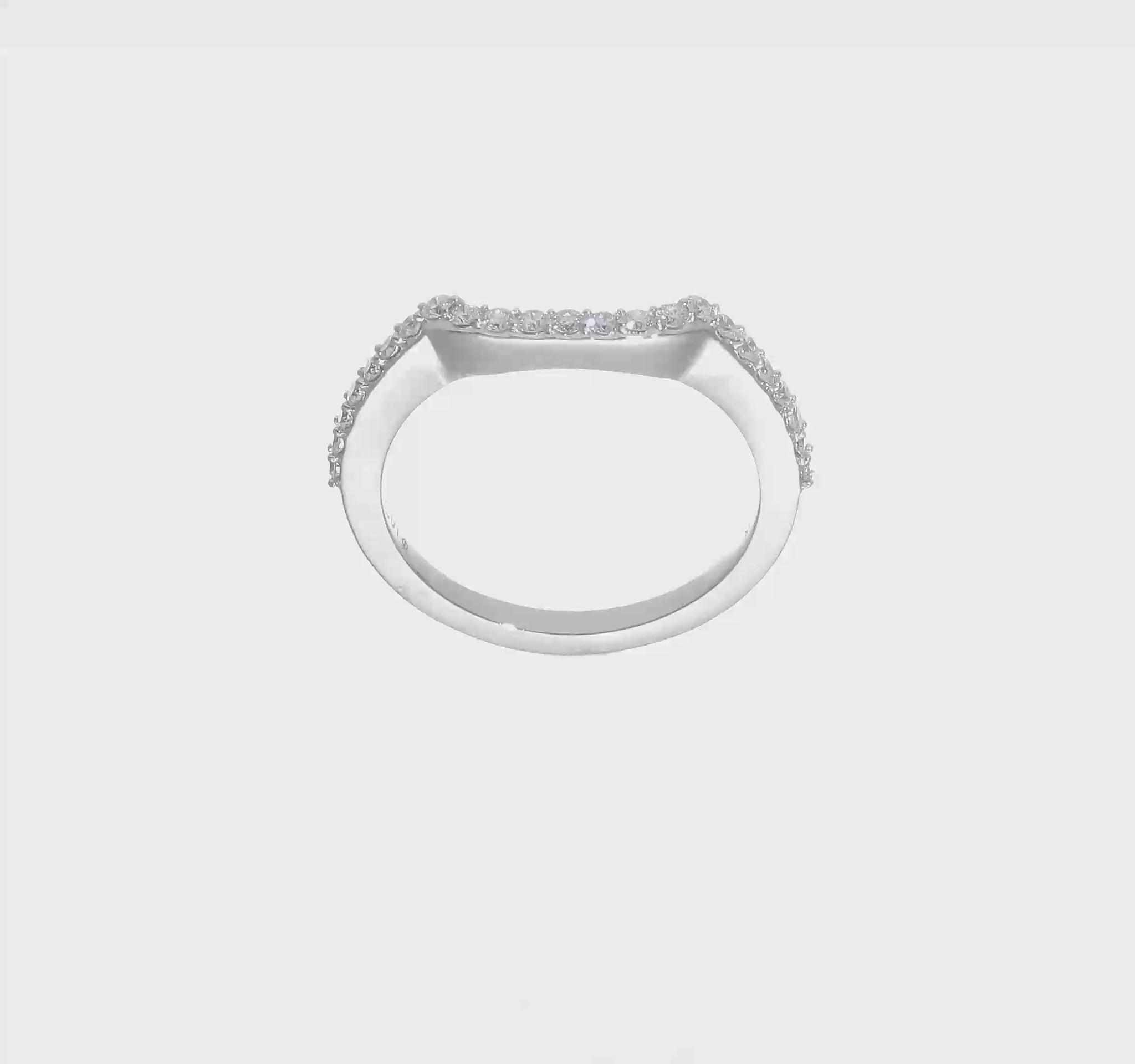 14K White Gold Real Diamond Wedding Band-RM2318B-035-WAA