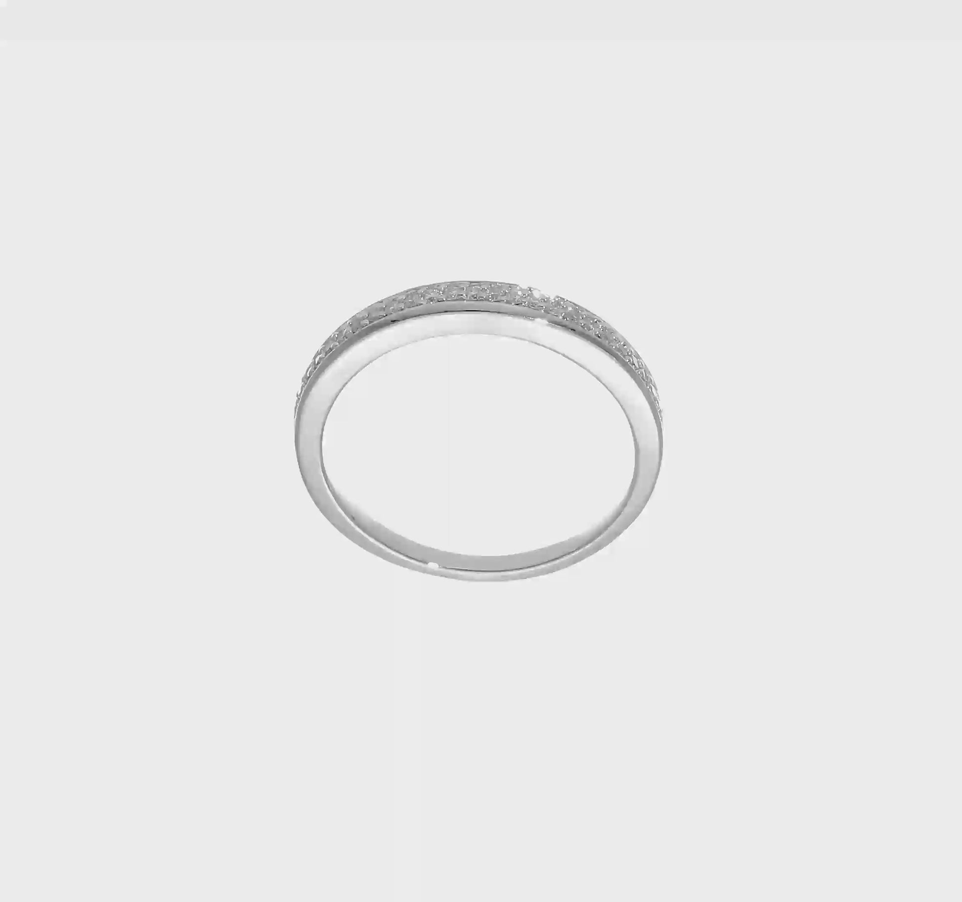 0.12ct. CZ Solid Real 14K White Gold Wedding Wedding Band Ring-RM2010B-012-W