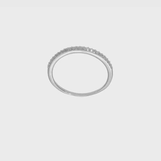 14k White Gold Real Diamond Wedding Band-RM2638B-016-WAA