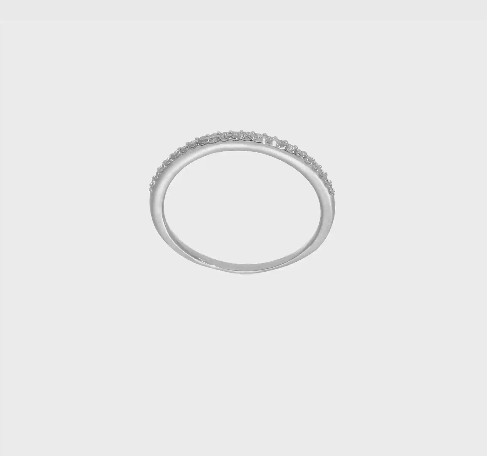 14k White Gold Real Diamond Wedding Band-RM2638B-016-WAA