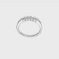 14K White Gold 5-Stone Real Diamond Band-RM3177B-050-WAA