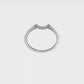 0.14ct. CZ Solid Real 14K White Gold Wedding Wedding Band Ring-rm2332b-014-waa