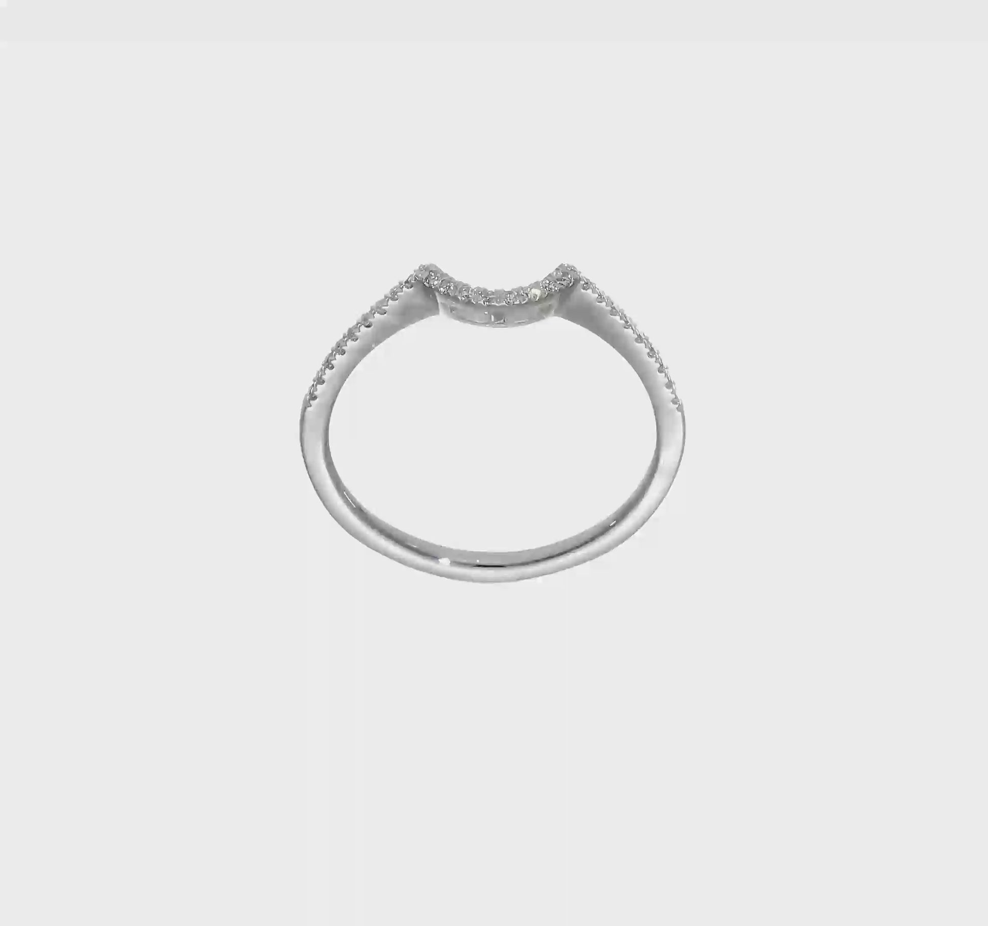 0.14ct. CZ Solid Real 14K White Gold Wedding Wedding Band Ring-rm2332b-014-waa