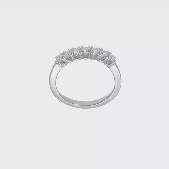 14k White Gold Real Diamond Wedding Band-RM2772B-045-WAA