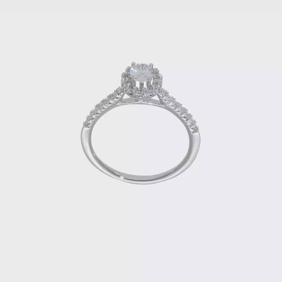 14kw Oval Halo Simulated Diamond Engagement Ring-RM2058E-037-WAA