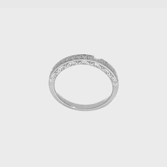 14k White Gold Real Diamond Wedding Band-RM2118B-025-WAA