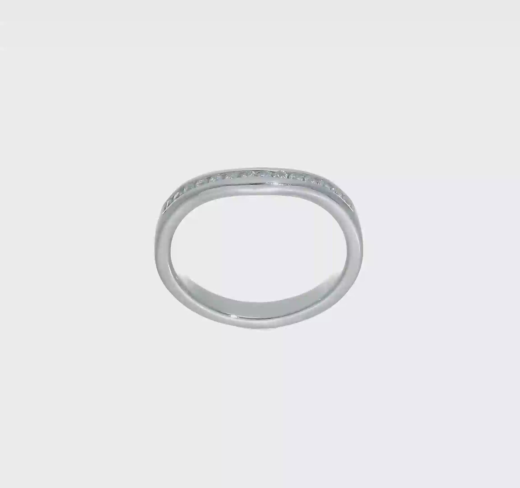 14k White Gold Real Diamond Wedding Band-RM2677B-017-WAA