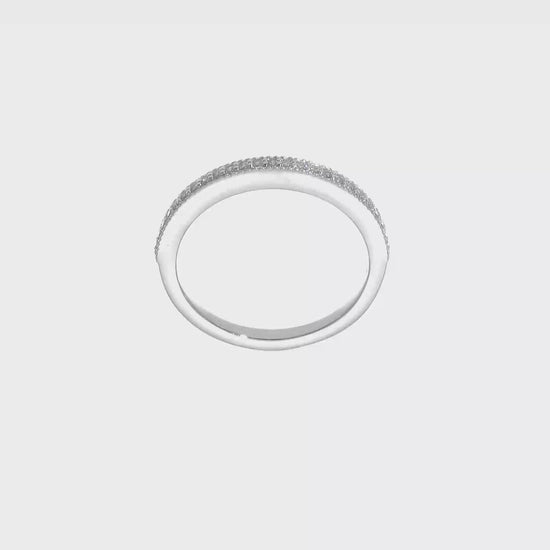 14K White Gold Diamond Wedding Band-RM2294B-015-WAA