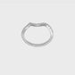 0.29ct. CZ Solid Real 14K White Gold Contoured Wedding Wedding Band Ring-rm1955b-029-waa