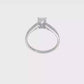 14K White Gold Diamond Peg Set CZ Engagement Ring-RM2648E-035-WAA