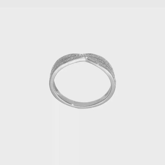 14K White Gold Real Diamond Wedding Band-RM2363B-019-WAA