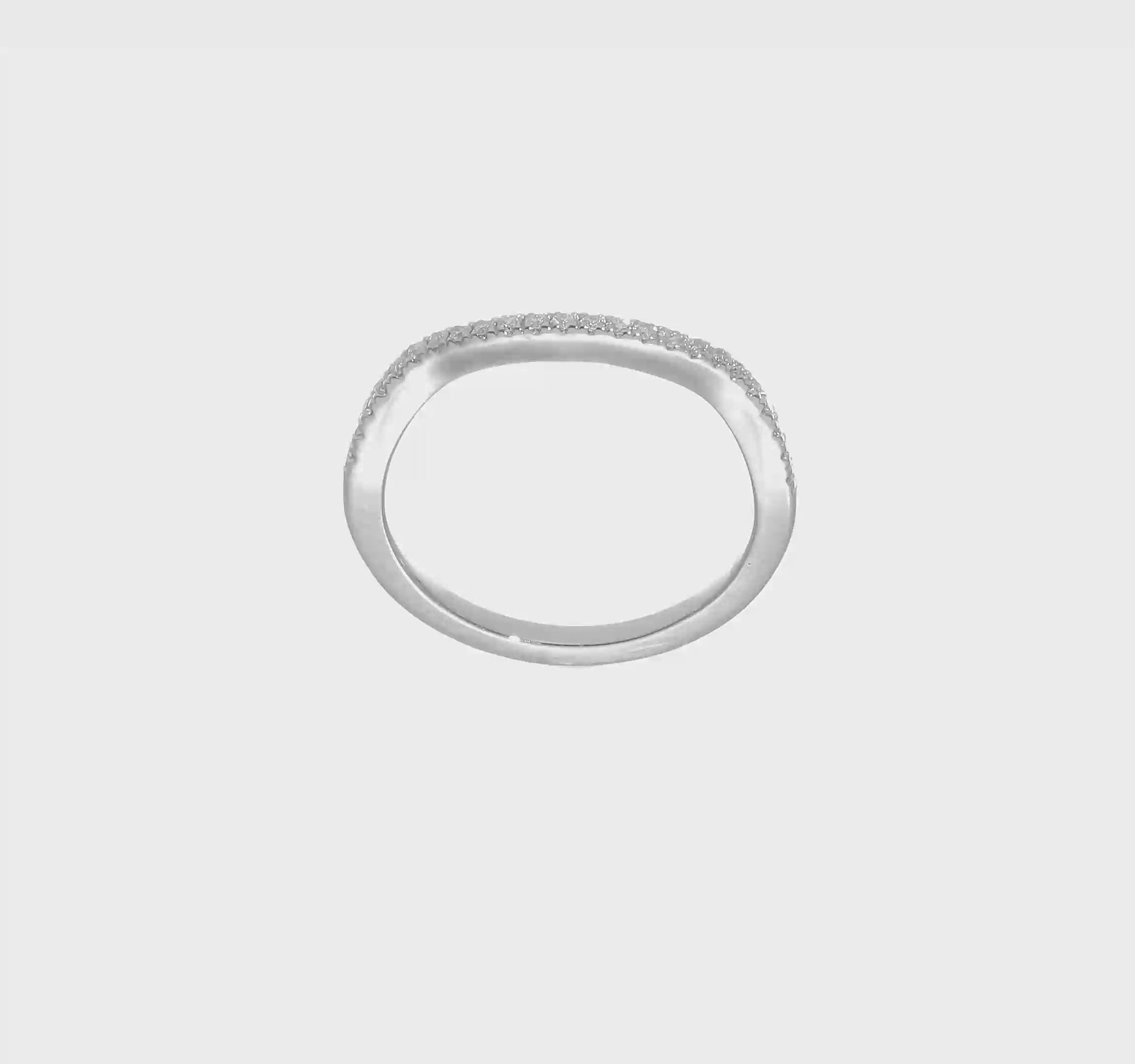 14K White Gold Real Diamond Contoured Wedding Band-RM2564B-017-WAA