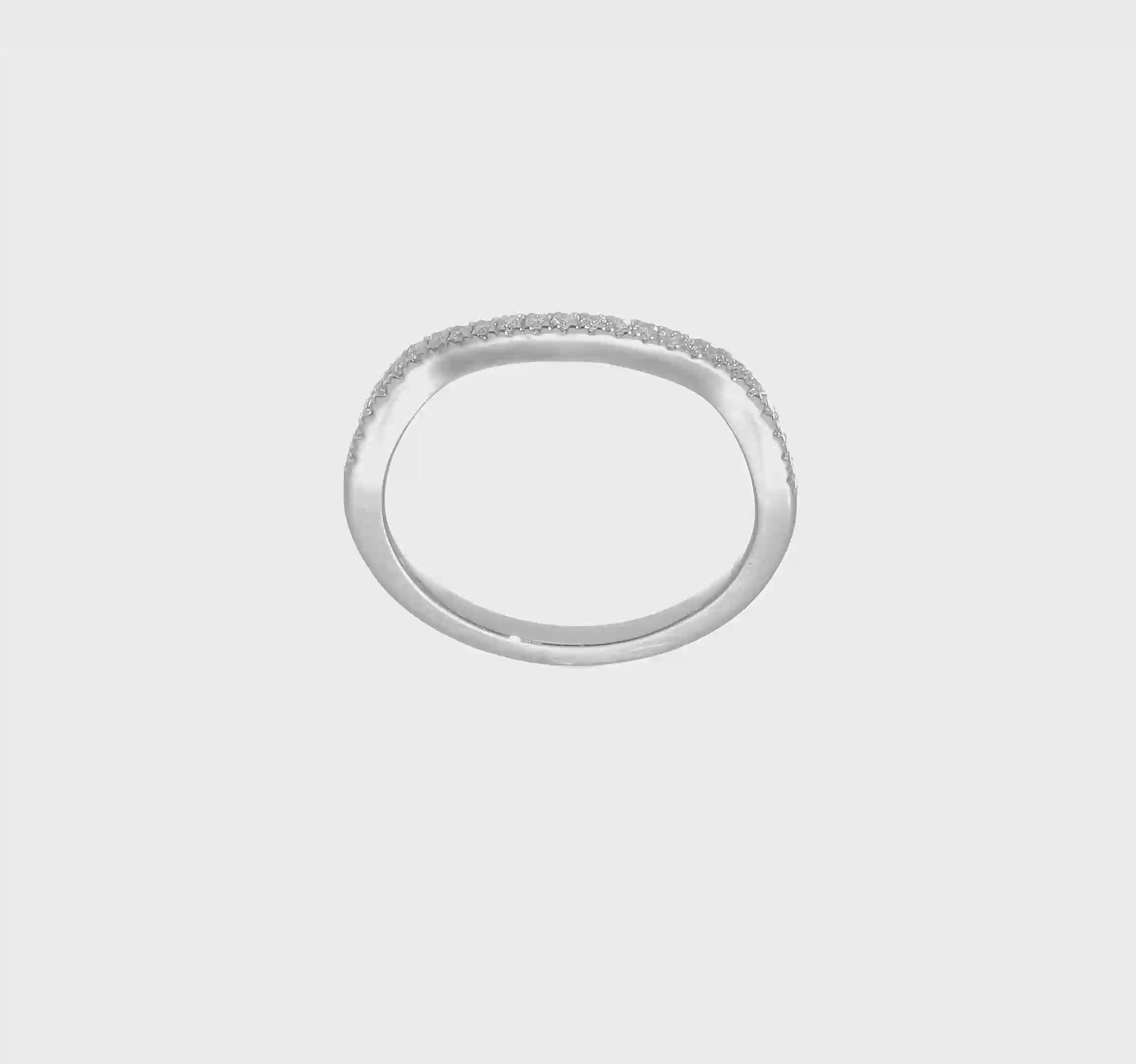 14K White Gold Real Diamond Contoured Wedding Band-RM2564B-017-WAA