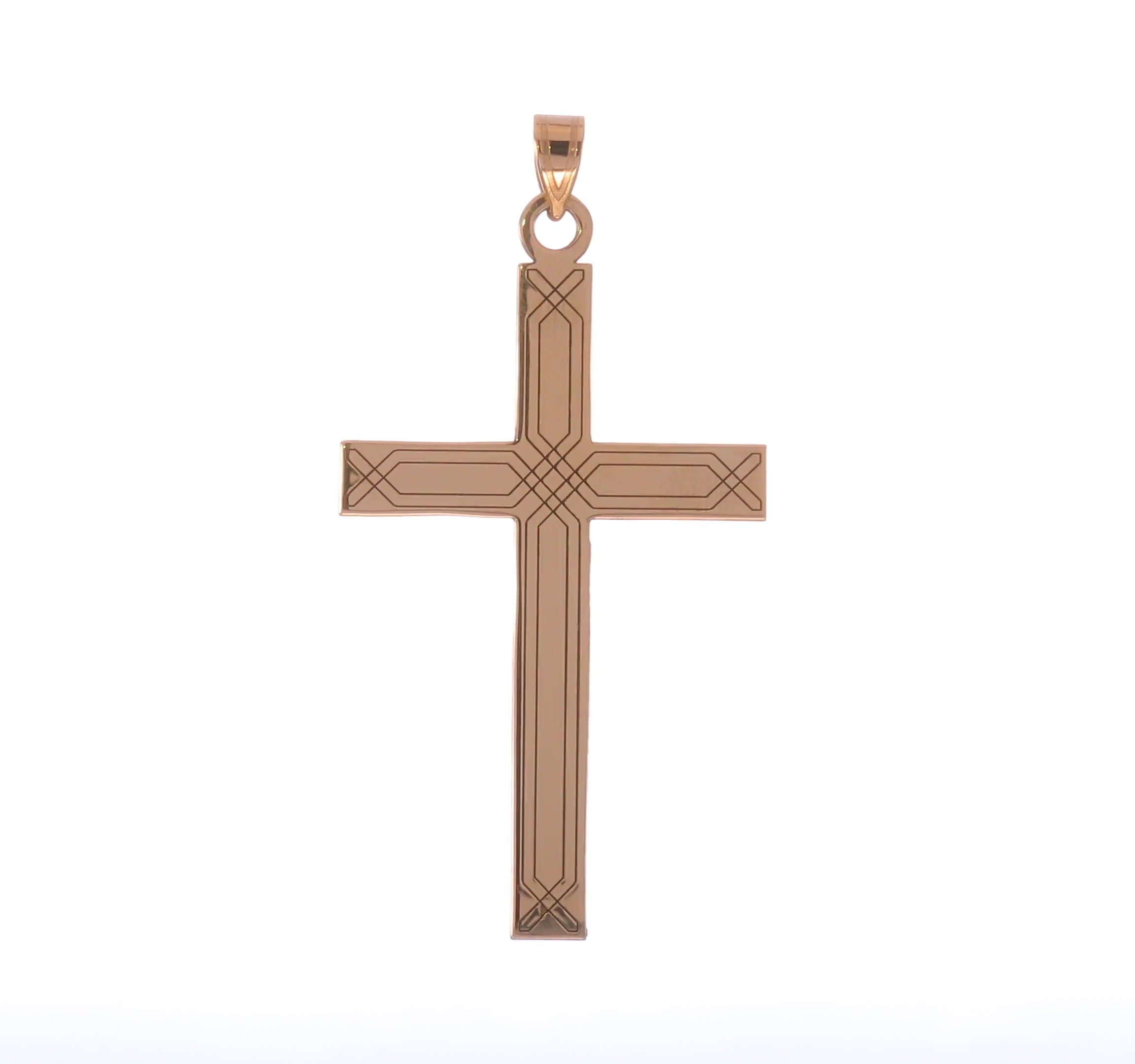 Radiant Cross Pendant 14k Yellow orders Gold Religious Jewelry Unisex