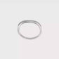 0.11ct. CZ Solid Real 14k White Gold Wedding Wedding Band Ring-rm2176b-011-waa