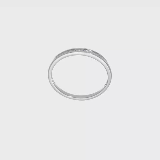 14k White Gold Real Diamond Wedding Band-RM2068B-009-WAA