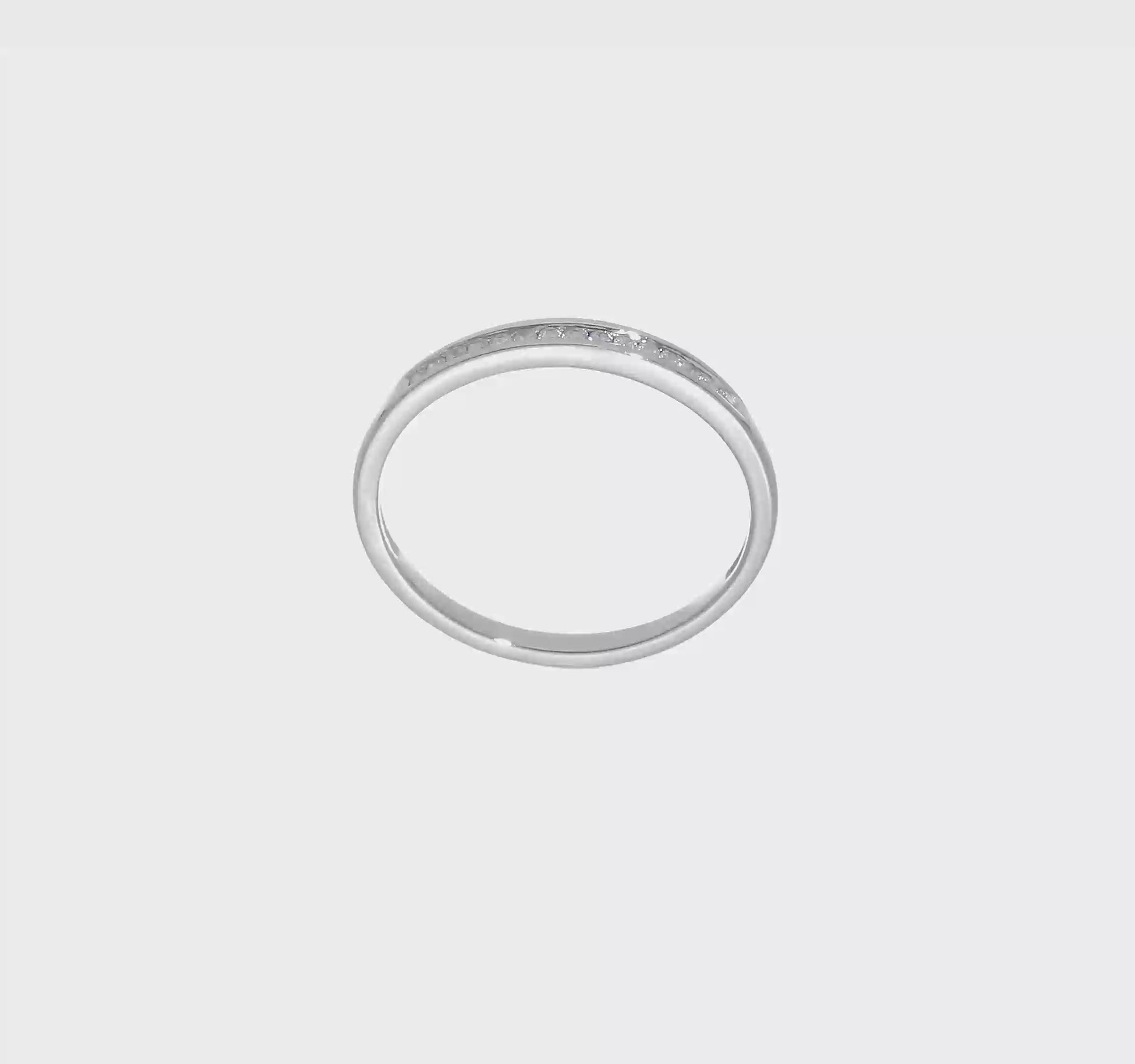 14k White Gold Real Diamond Wedding Band-RM2068B-009-WAA