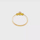 0.10ct. CZ Solid Real 14k Polish Petite Beaded Edge Cushion Complete Dia Ring-rm7782e-010-yaa