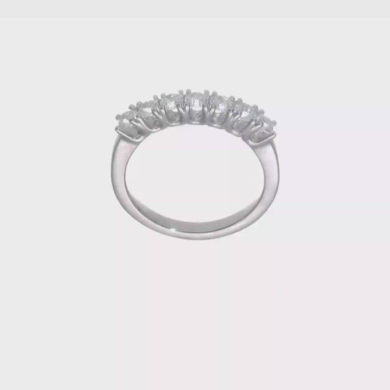 14k White Gold Real Diamond Wedding Band-RM2772B-070-WAA