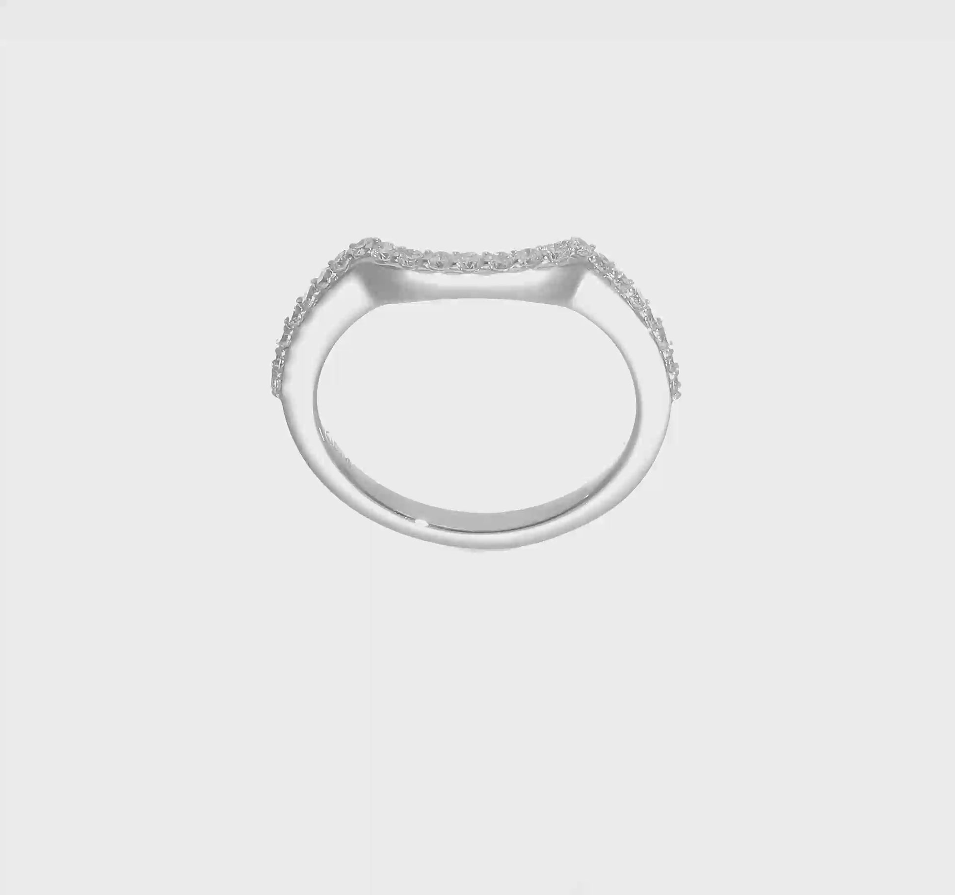 14K White Gold Real Diamond Wedding Band-RM2318B-028-WAA