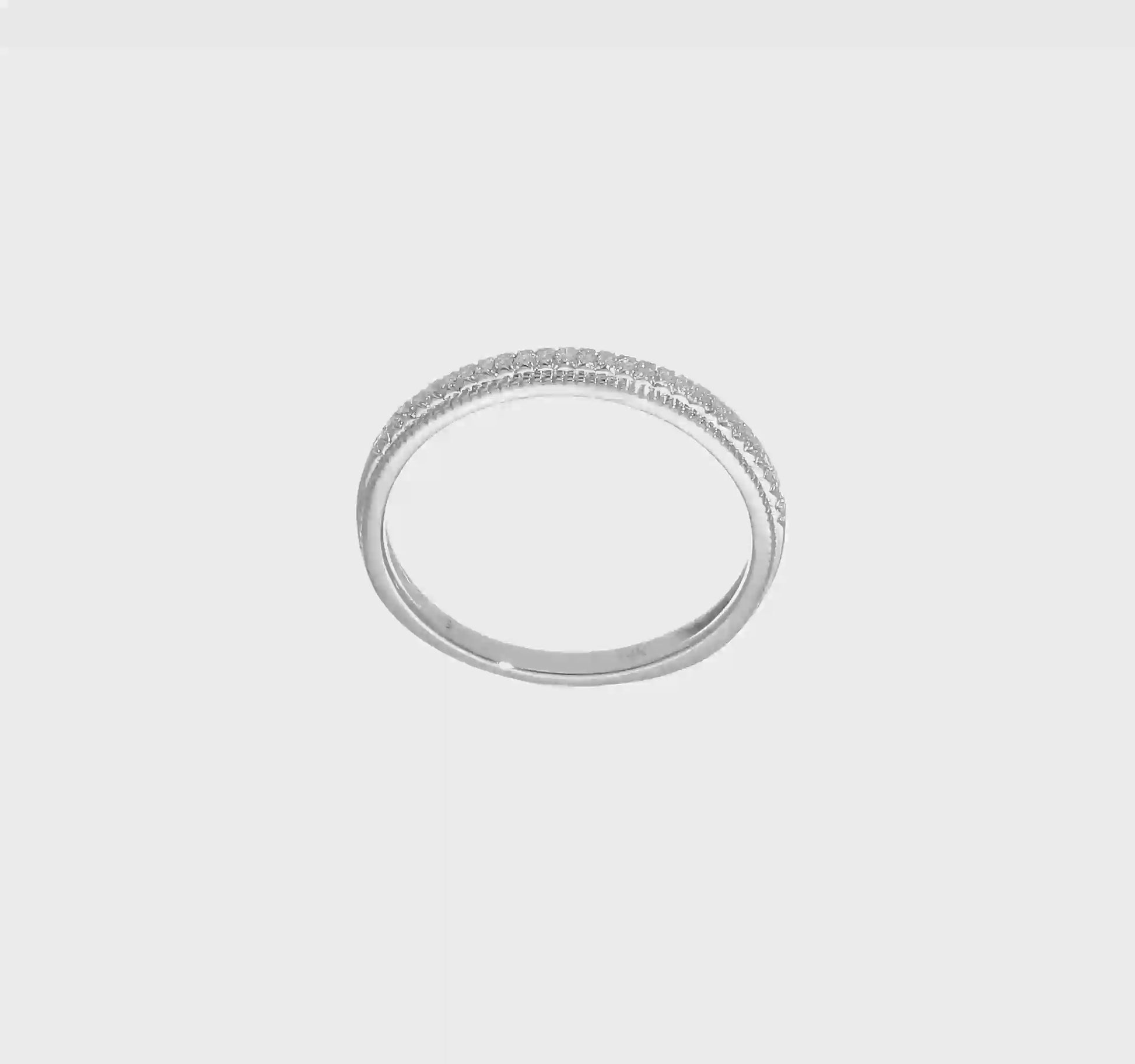 14K White Gold Real Diamond Wedding Band-RM2290B-008-WAA