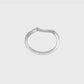 14k White Gold Real Diamond Contoured Wedding Band-RM2406B-020-WAA