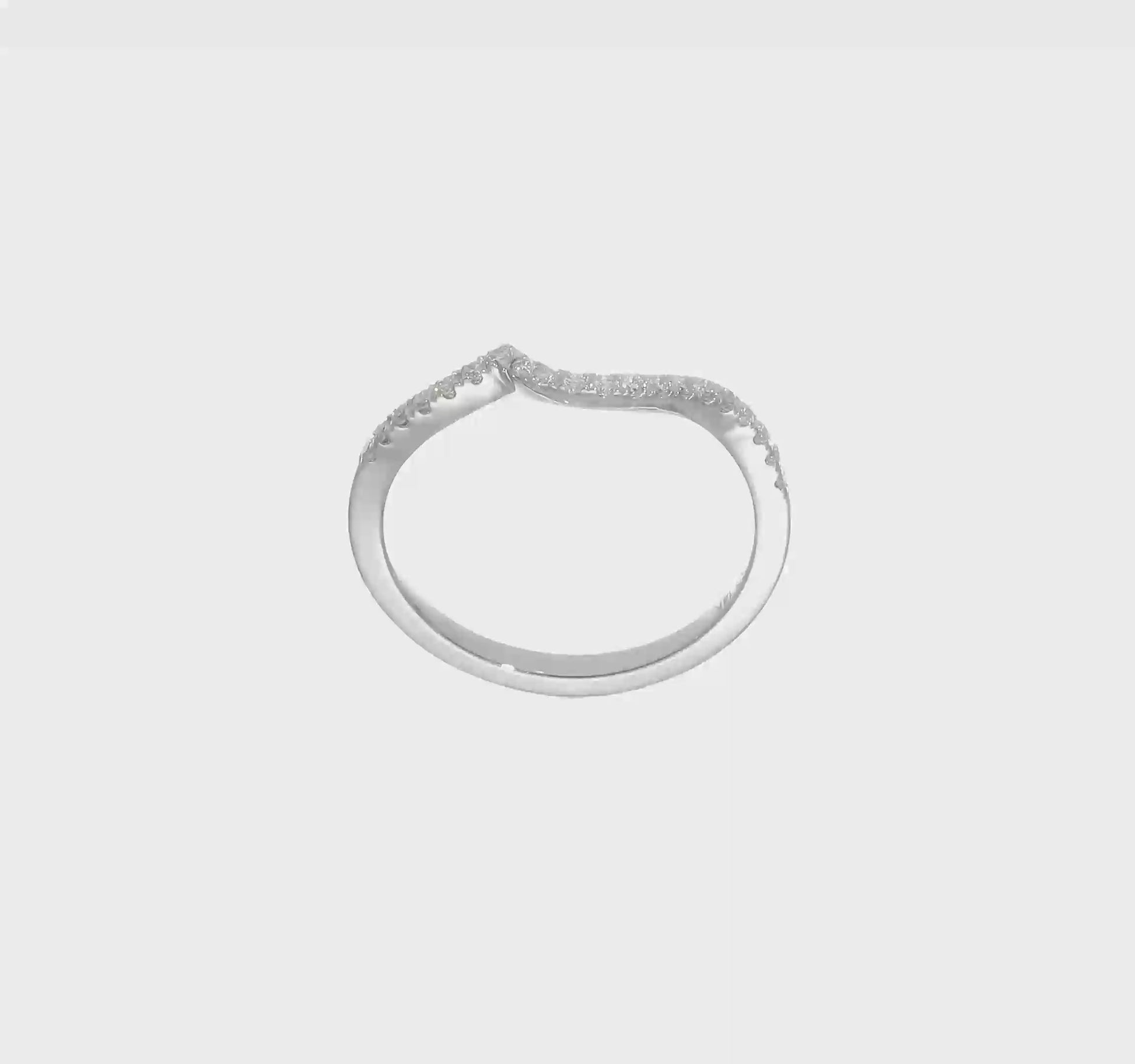 14k White Gold Real Diamond Contoured Wedding Band-RM2406B-020-WAA