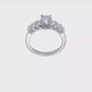 14K White Gold Simulated Diamond Engagement Ring-RM2772E-060-WAA