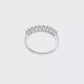 14K White Gold 9-Stone Real Diamond Band-RM3308B-045-WAA