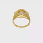 14K Yellow Gold Real Diamond Men's Band-RM3503B-050-YAA