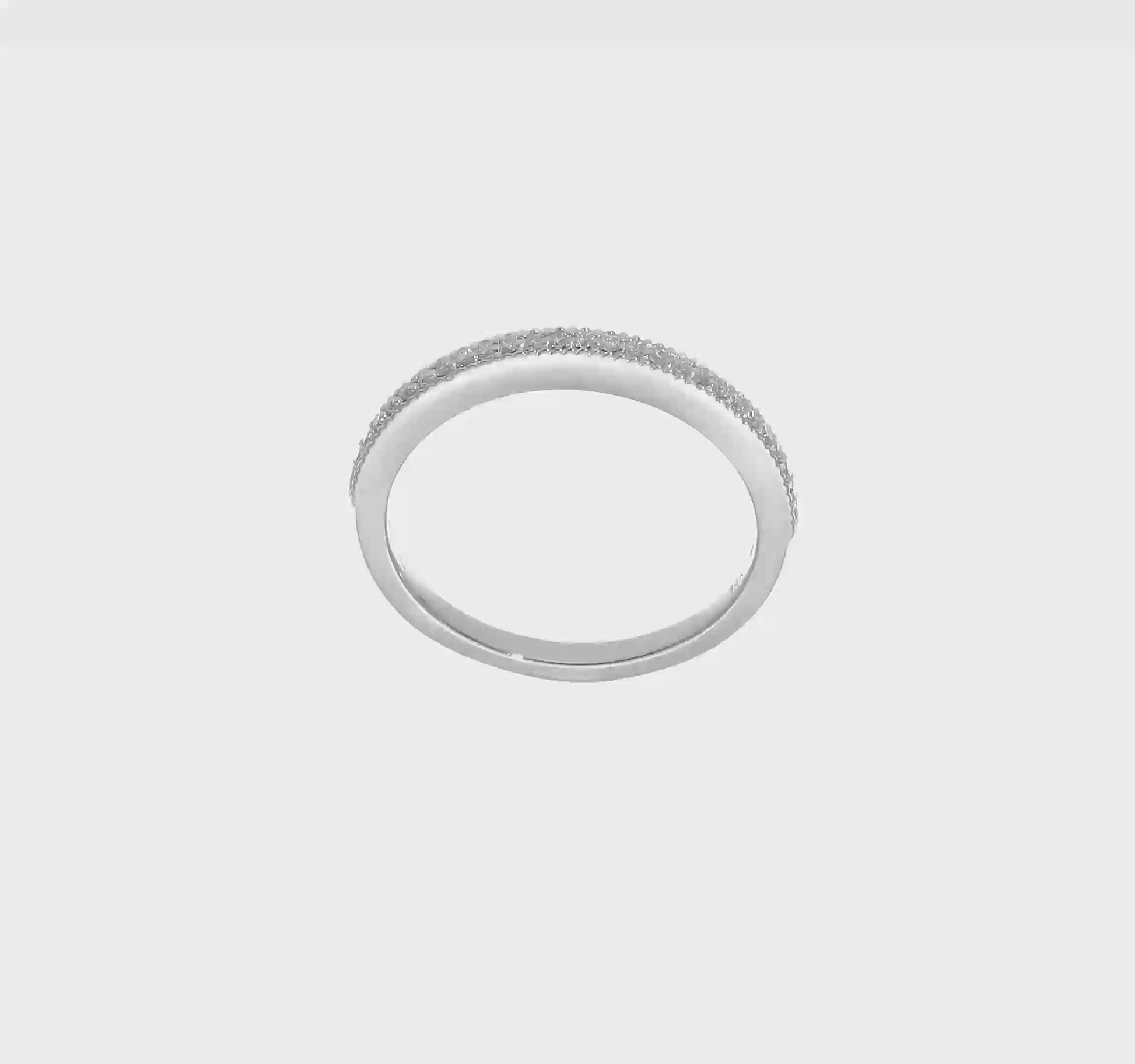 14K White Gold Diamond Wedding Band-RM2294B-014-WAA