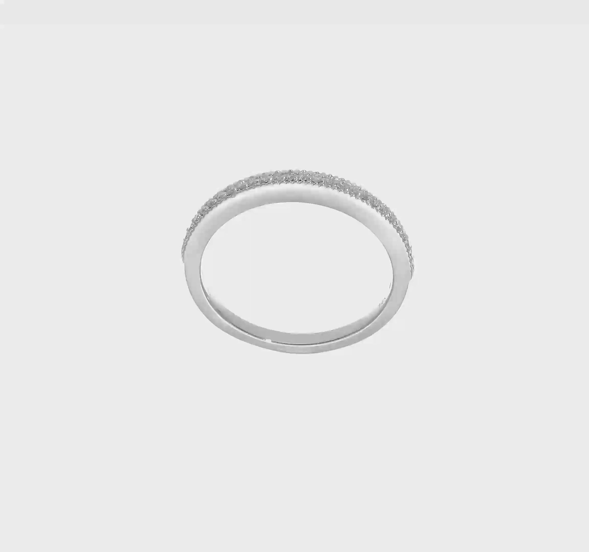 14K White Gold Diamond Wedding Band-RM2294B-014-WAA