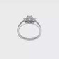 14K White Gold 3 Stone Simulated Diamond Engagement Ring-RM2979E-025-WAA