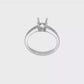 14K White Gold Simulated Diamond Engagement Ring-RM2578E-075-WAA