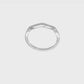 0.10ct. CZ Solid Real 14k White Gold Contoured Wedding Band Ring-rm6427b-010-waa