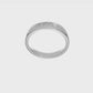 0.25ct. CZ Solid Real 14K White Gold 5-Stone Men's Channel Wedding Band Ring-RM3457B-025-W