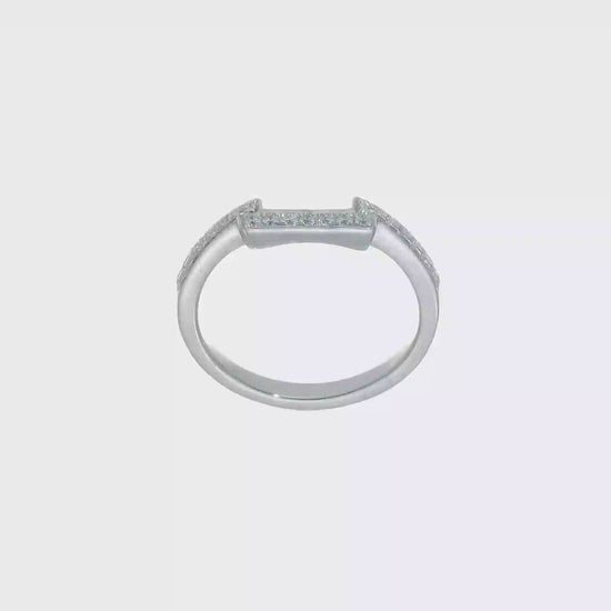 14K White Gold Real Diamond Wedding Band-RM2281B-021-WAA