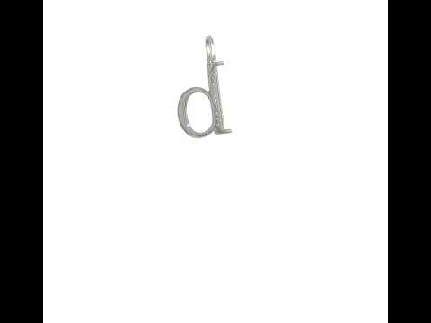 Quality Gold 14k White Gold Small Fancy Script Letter B Initial