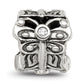 Sterling Silver Reflections Butterfly W/Cz Bali Bead