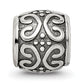 Sterling Silver Reflections Scroll & Dots Bali Bead